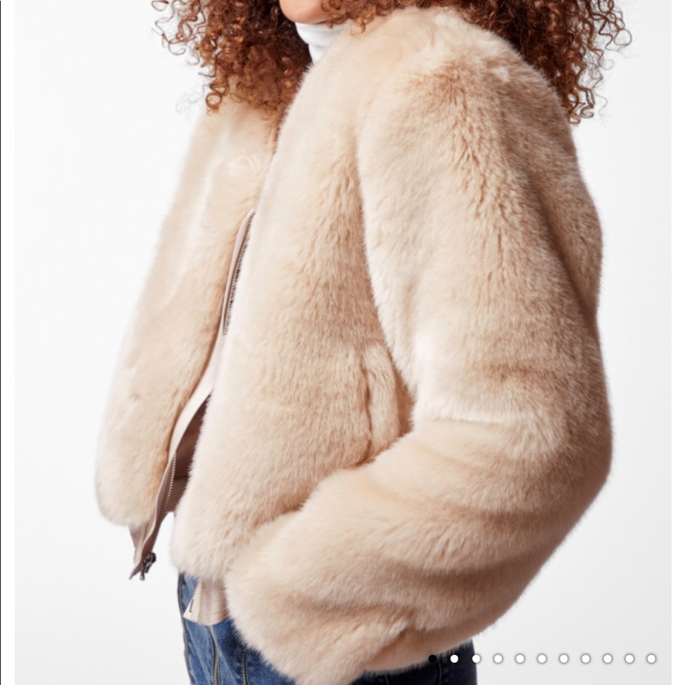 J brand Faux Fur Jacket, size Small
